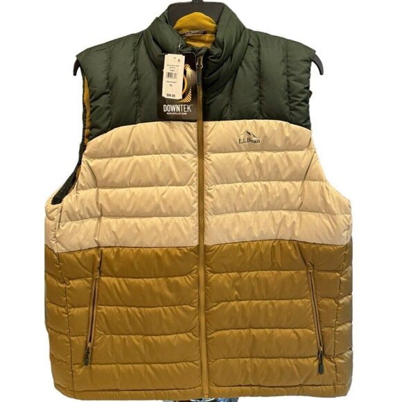 L.L. Bean Men’s Size XL Down Color Block Sleeveless Vest - Picture 11 of 11